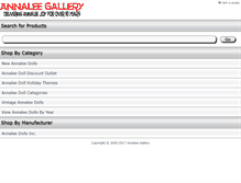 Tablet Screenshot of annaleegallery.com